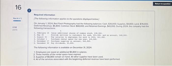  5. Prepare closing entries. (If no entry is required for a