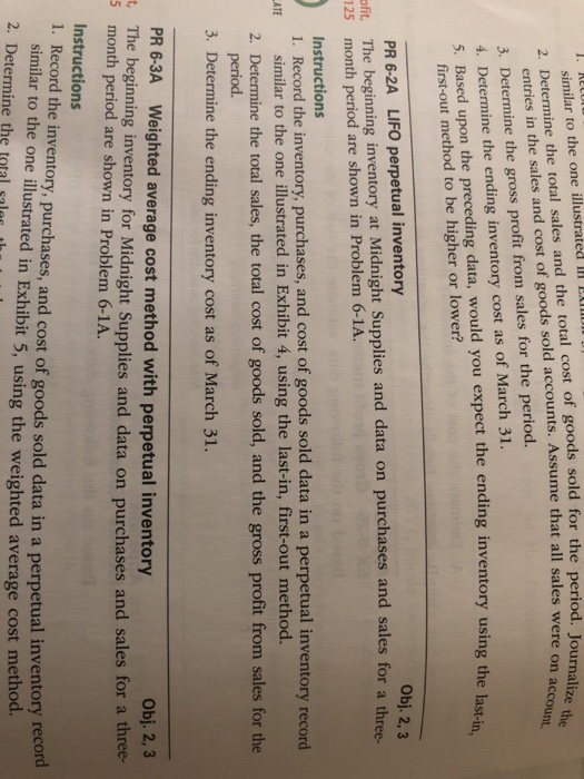 beginning inventory at Midnight Supplies and data on purchases and sales for