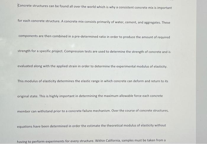  Concrete structures can be found all over the world which is