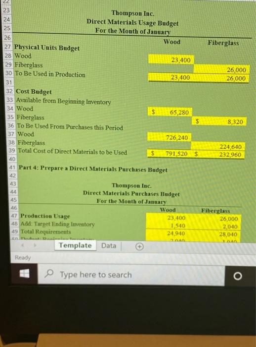 8 and 9. thank you! B C 1 Part 1: Prepare a