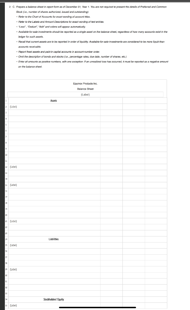 the transactions recorded in part (1) and all adjusting entries), the data