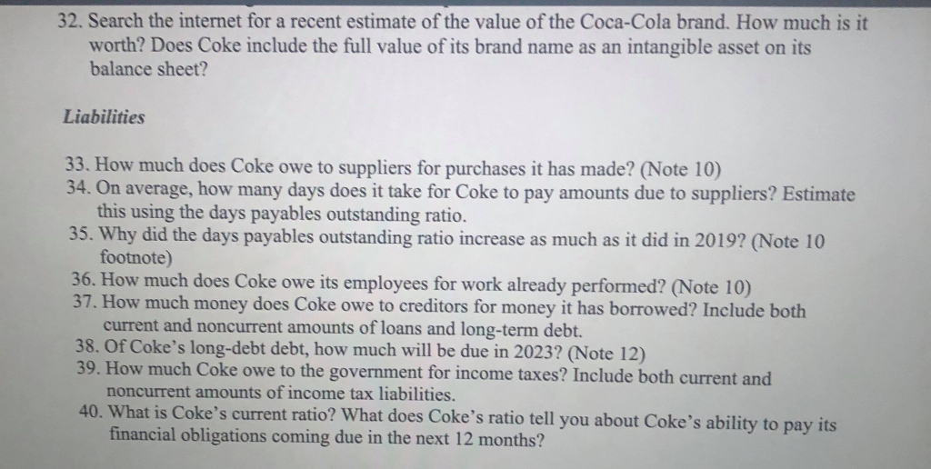 Briefly answer the following questions using the information provided. Complete sentences are