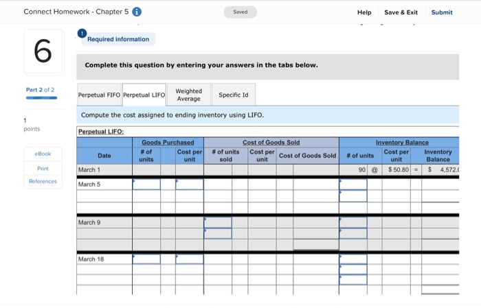 inventory system. It entered into the following purchases and sales transactions for