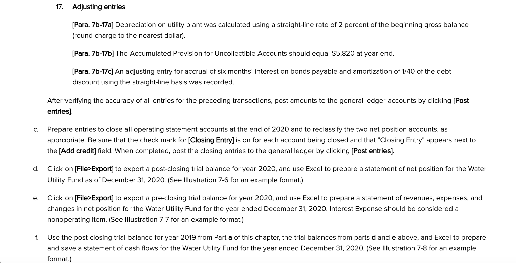 the year for which transactions are given. The post-closing trial balance of