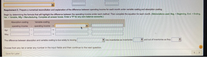 variance is written off to cost of goods sold in the month