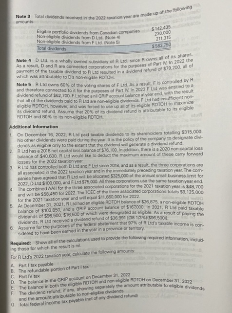 owned CCPC: - The corporation's only income is active business income of