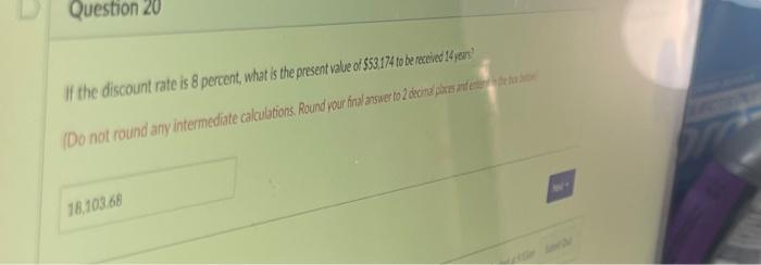 can someone please answer asap?? If the discount rate is 8 percent,