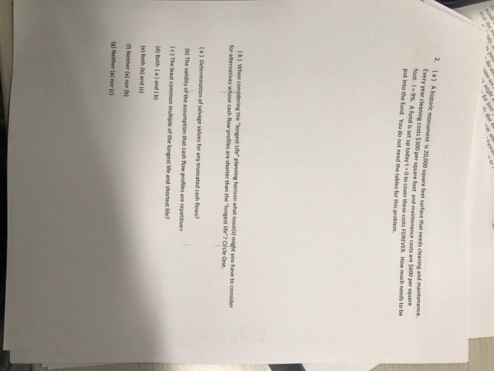  2. (a) Every A historic monument is square feet surface that