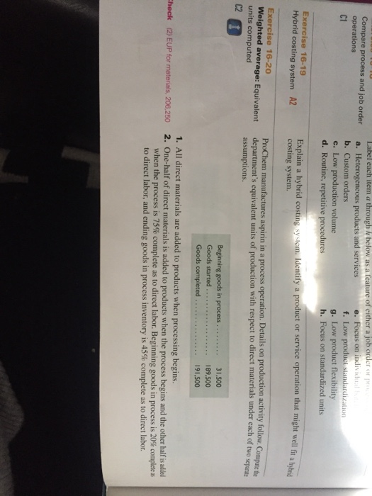 Label each item a through h below as a feature of