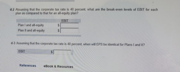 result in 10.000 shares of stock and $90,000 in debt Plan I