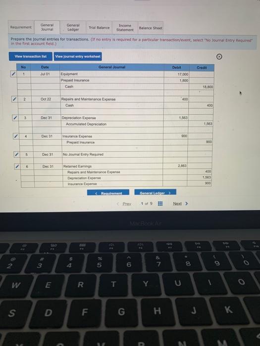 need help with income statement & balance sheet. general journal and trial