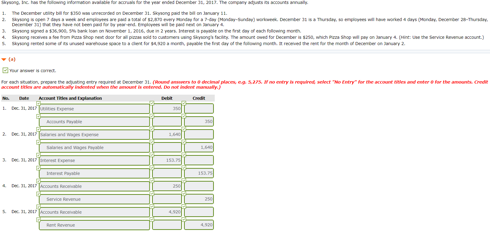 I don't understand how to do part (b). Please help Skysong, Inc.