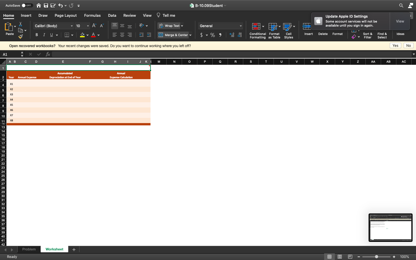  AutoSave OFF Esvu = B-10.09 Student Home Insert Draw Page Layout