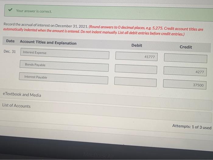 on January 1, 2021 when the market interest rate was 6%. Sunland