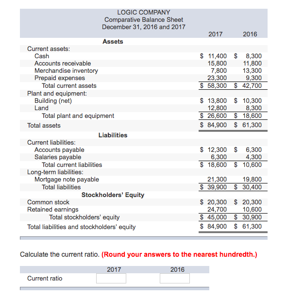 Income Statement For Years Ended December 31, 2016 and 2017 2017 2016