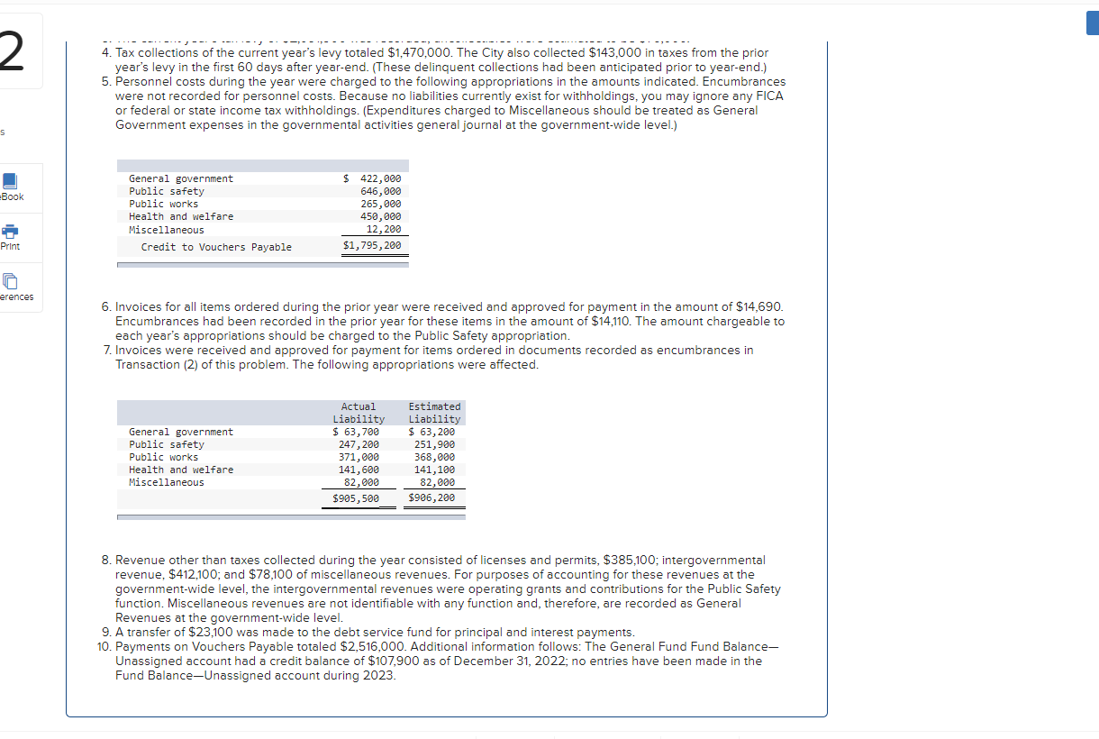 schedule for the General Fund but. excludes expenditures chargeable to a prior