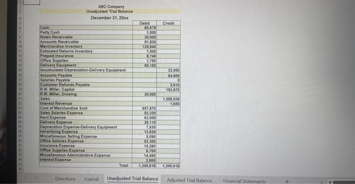 end of each month. All adjustments are for the last 30 days.