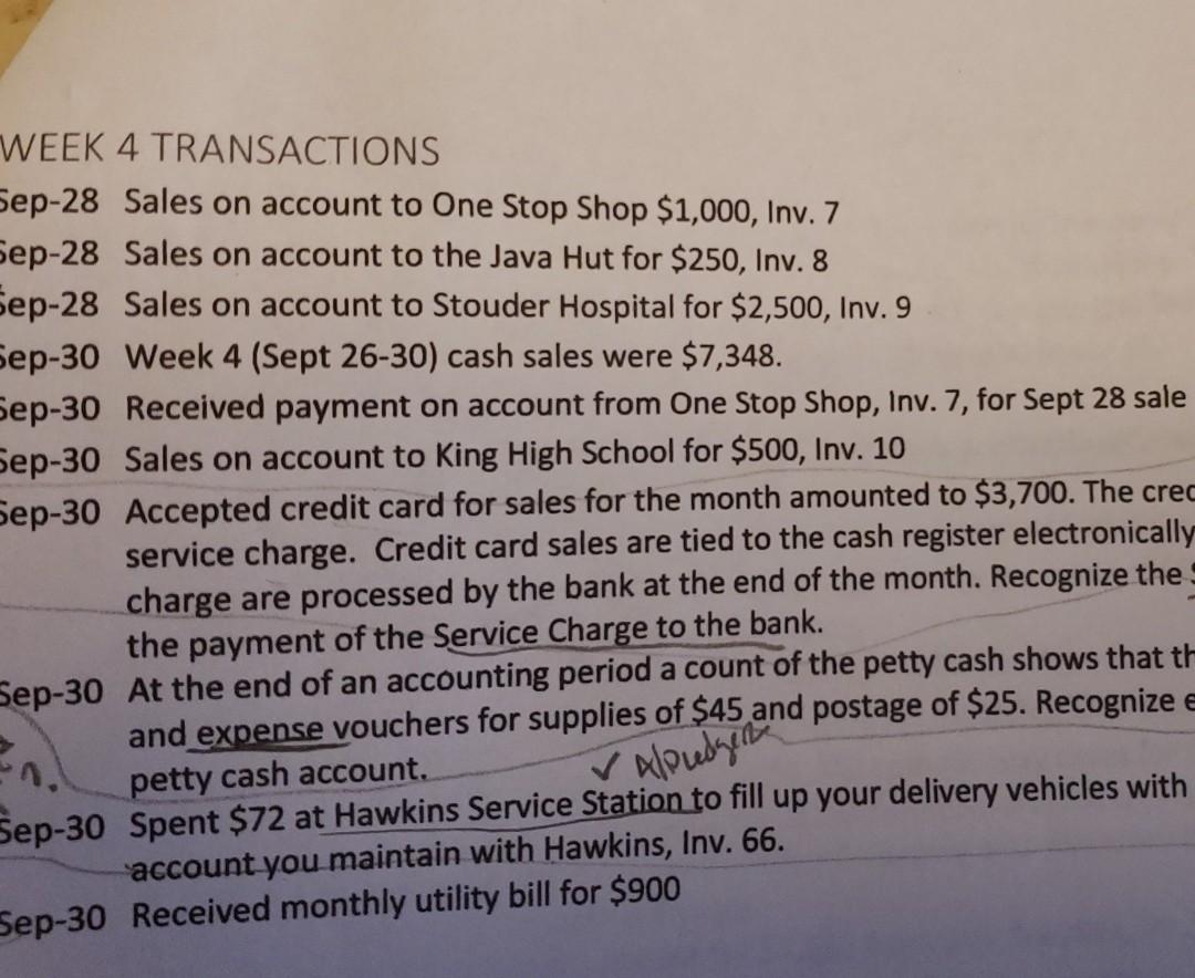 on hand. (1430) 2. Recognize portion of advertising expense used in month.