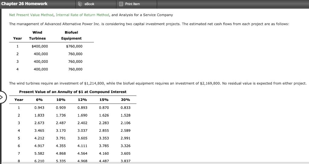 Net Present Value Method, Internal Rate of Return Method, and Analysis for