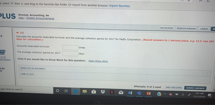 the 2017 financial statements of FedEx Corporation, a major global transportation/delivery company.