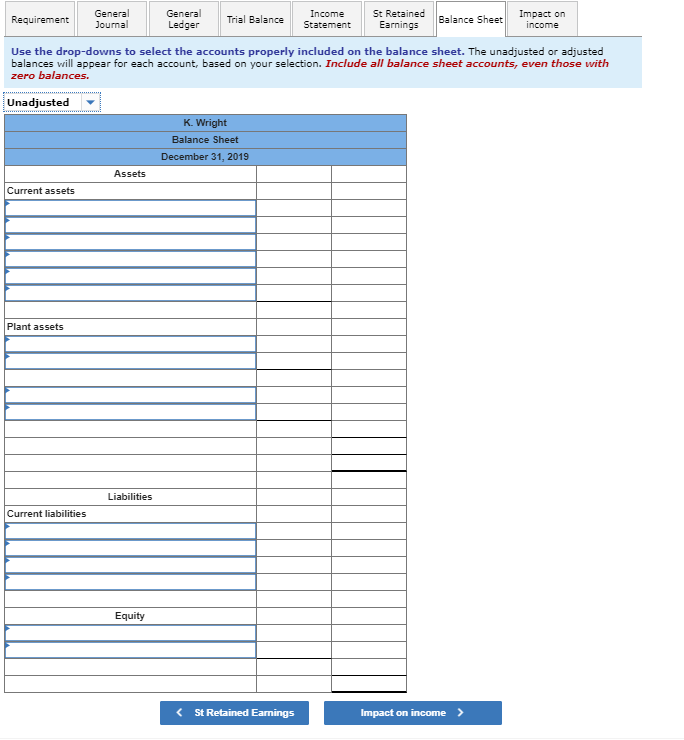 of items a through that require adjusting entries on December 31 follow.