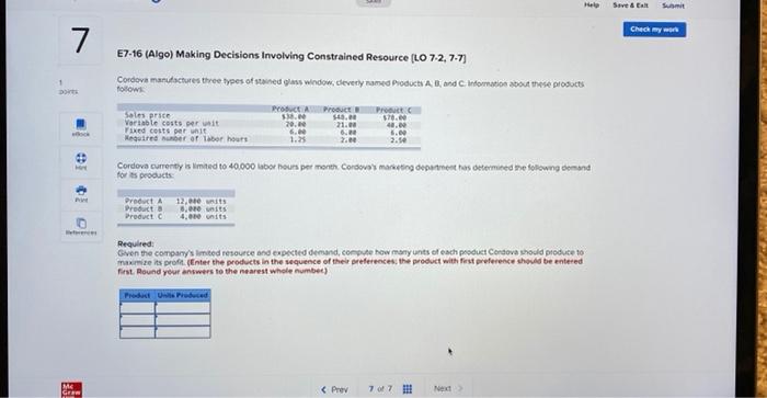  Save & Etuit Check my 7 E7-16 (Algo) Making Decisions involving