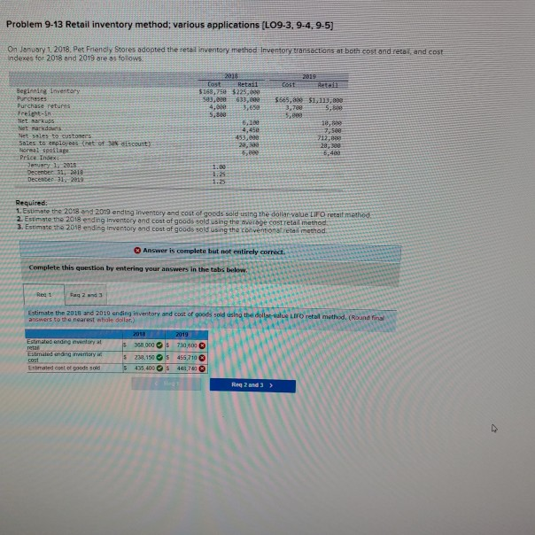  Trying to come up with right answers for this problem. Here