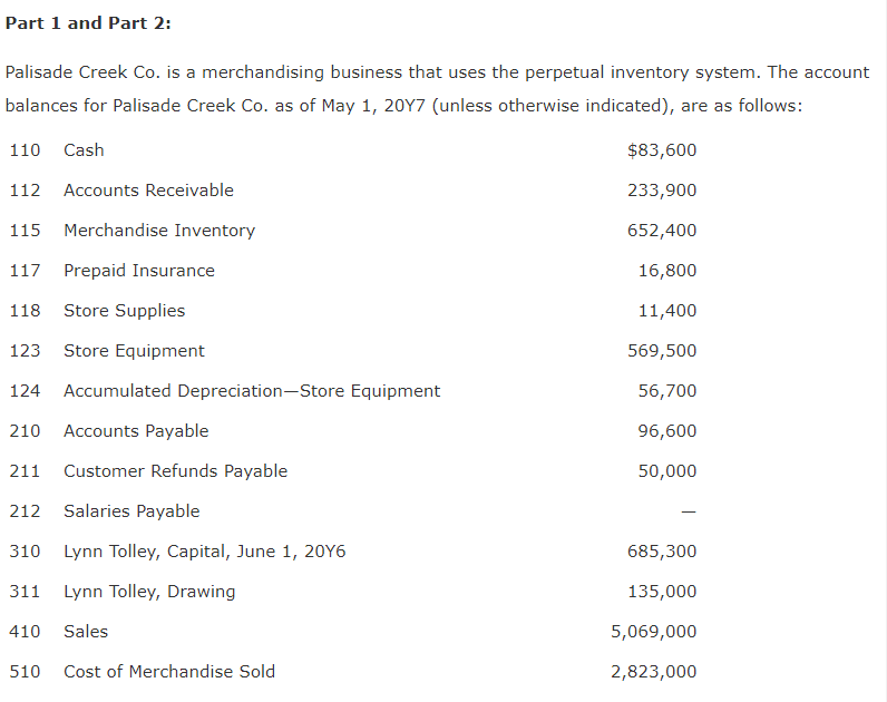  Comprehensive Problem 2 Part 3: NOTE: You must complete parts 1