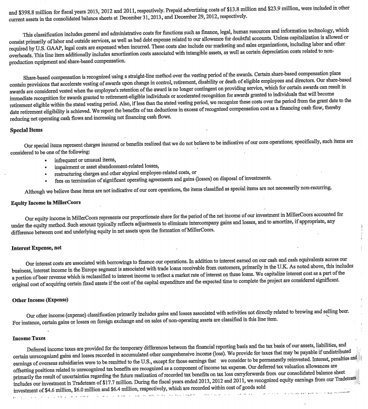 in total 2013 2012 Nonoperating liabilities (in millions) Nonopeating liabilities in total