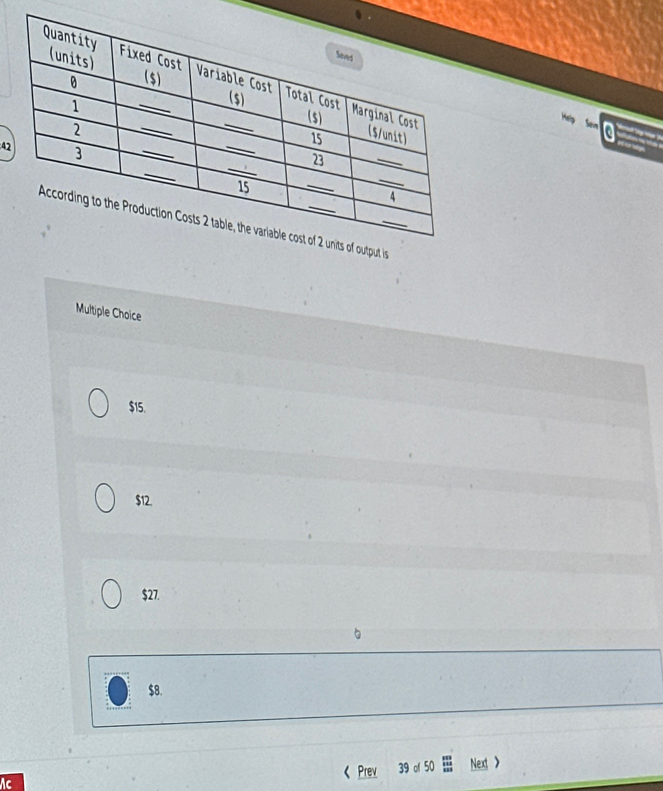 According to the Costs Choice 91.