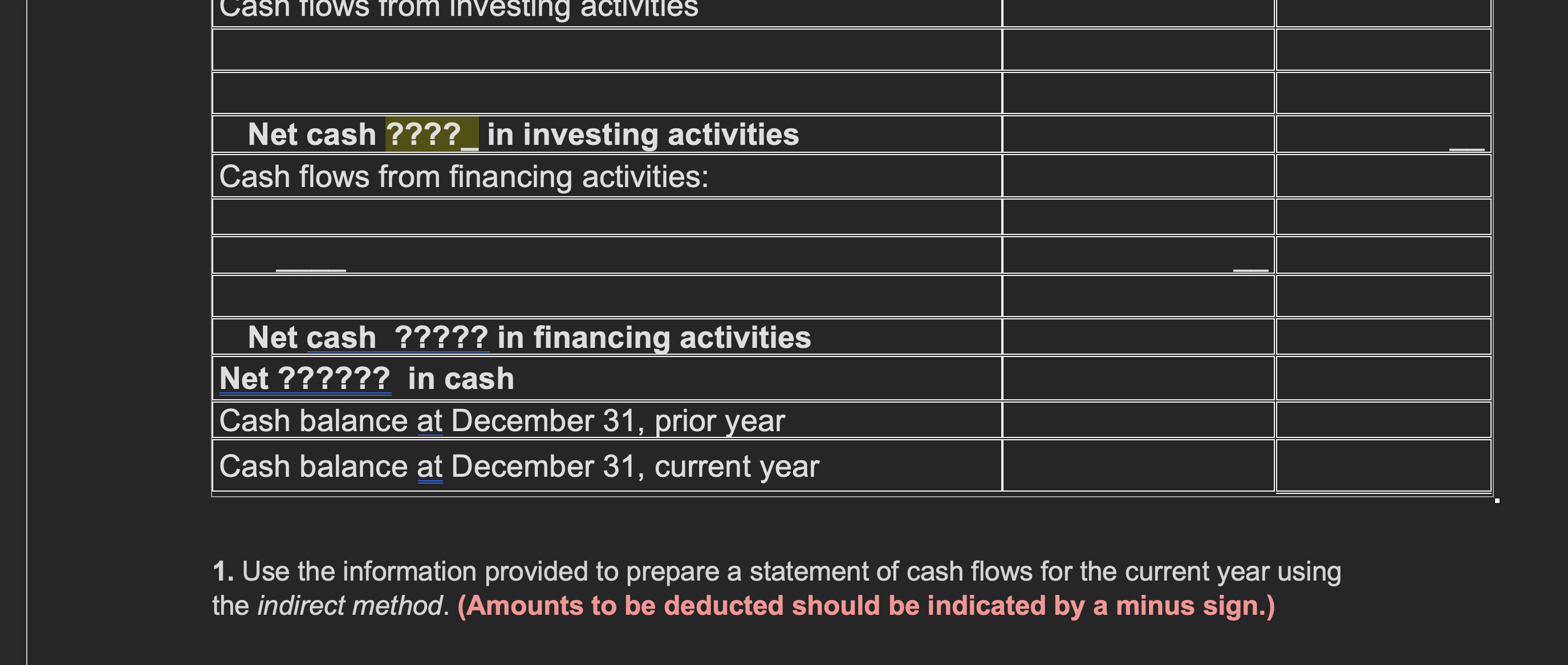 sales, (2) all credits to Accounts Receivable reflect cash receipts from customers,