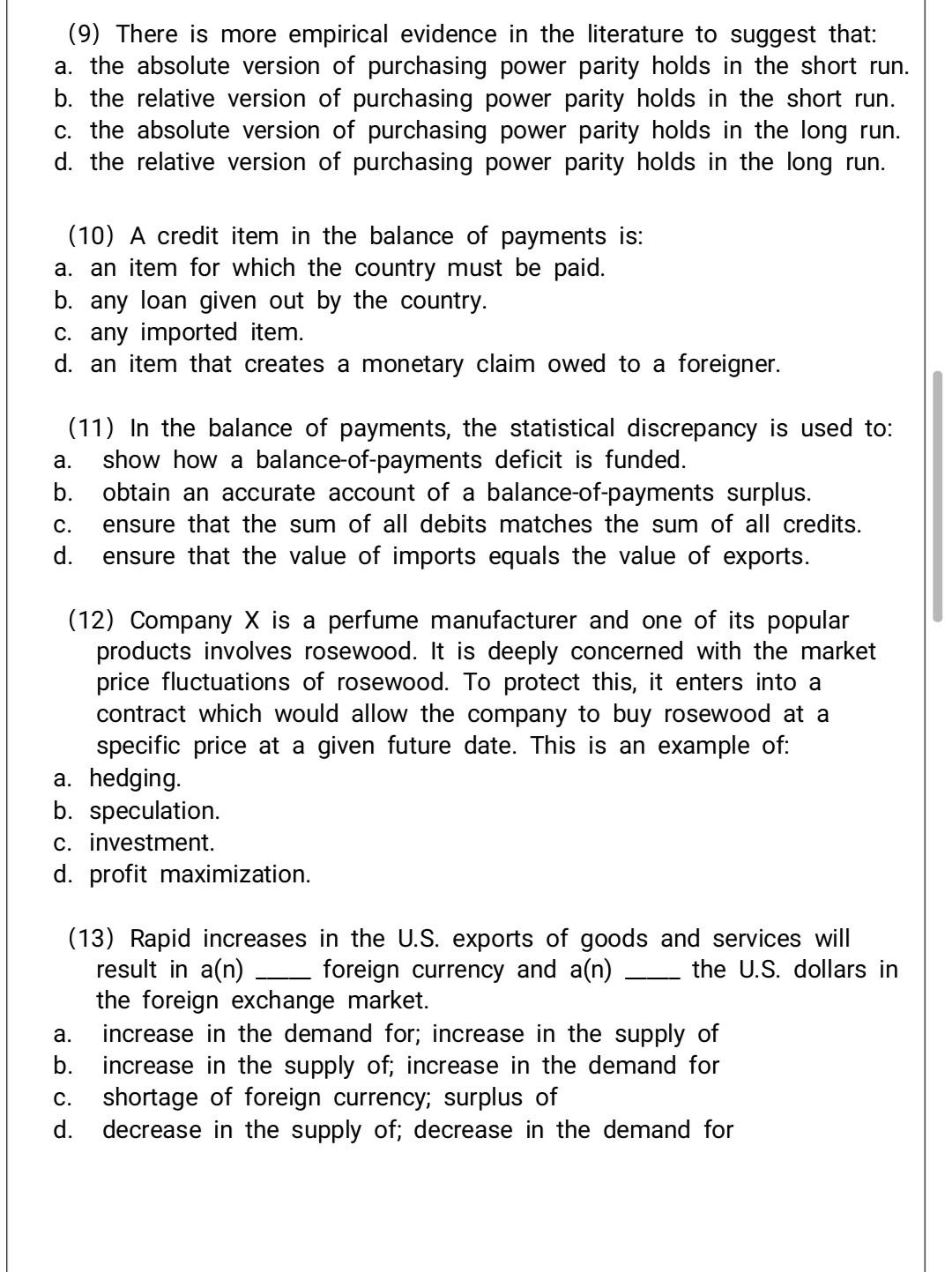 9 10 11 12 13 without explain ation (9) There is