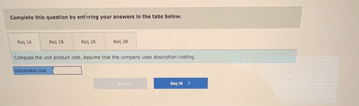 Statements [LO7-1, L07-2] Lynch Company manufactures and sells a single product. The