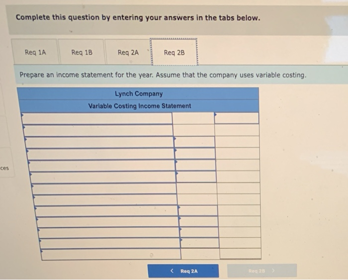 selling and adninistrative Fixed costs per year: Fixed manufacturing overhead Fixed selling
