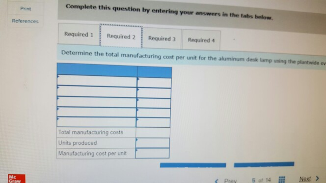 This lamp is made from components shaped in the fabricating department and