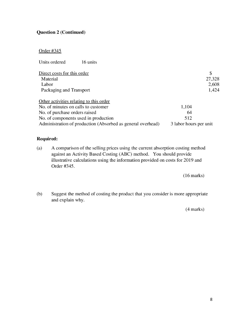 local market. Because of the competitiveness of the market, the CEO wants