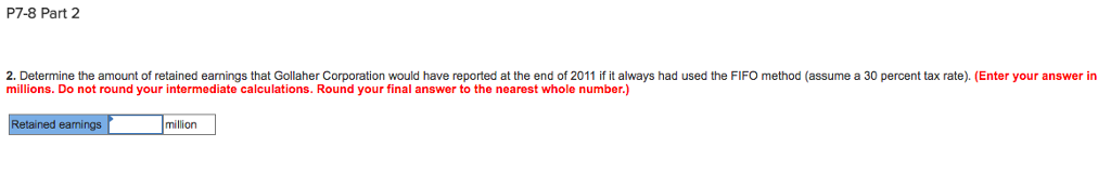 An annual report for Gollaher Corporation Company included the following note: The