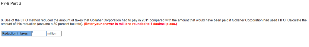 last-in, first-out inventory method is used to value most of Gollaher Corporation