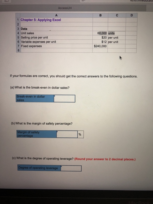  AccessUH 1 Chapter 5: Applying Excel 3 Data 4 Unit sales