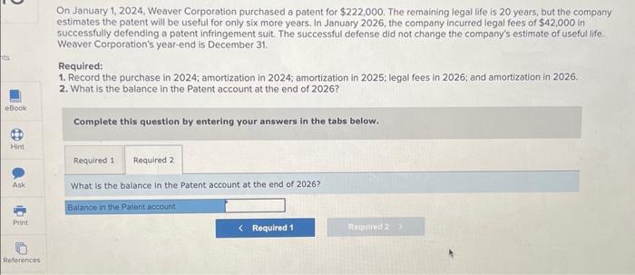 years, but the company estimates the patent will be useful for only