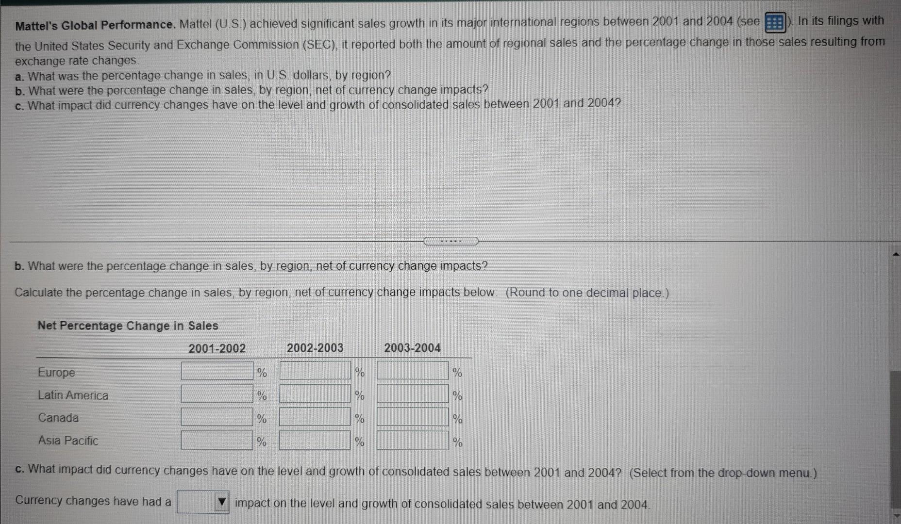 Sales Adjustments Total Net Sales Mattel's Global Sales 2001 2002 Sales (000)