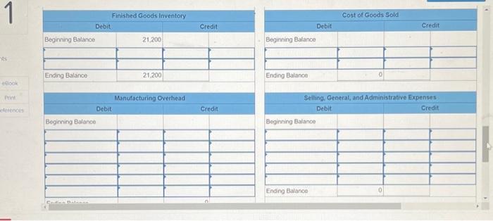 of January before any adjustment is made for the overhead balance. Complete