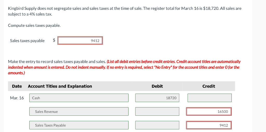 ((Please help with red errors, thank you!)) Kingbird Supply does not segregate