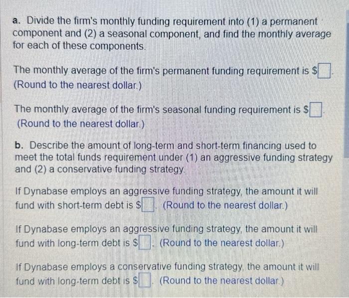 the contents of the data table below into a spreadsheet) a. Divide