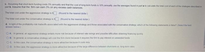 the firm's monthly funding requirement into (1) a permanent component and (2)