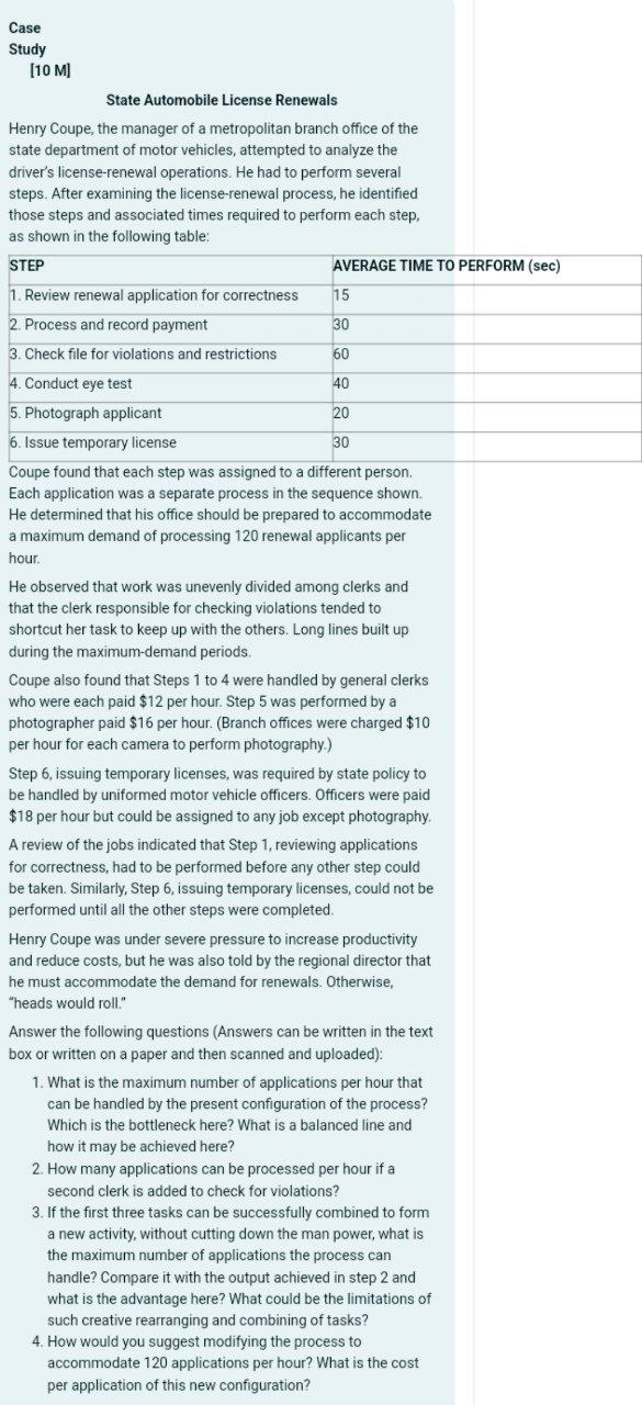  Question Q1 I) What is the maximum number of applications per