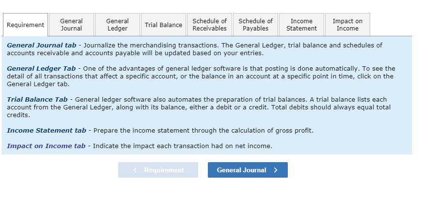 can understand. Requirement General Journal General Ledger Trial Balance Schedule of Receivables