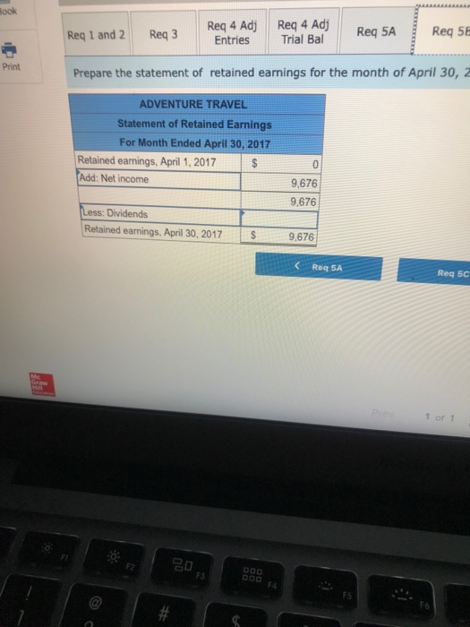 in Reqment 6o The Accounting Cycle e. The company earned $1,750 of