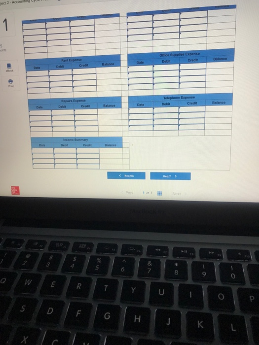 30, 2017. 5c. Prepare the balance sheet at April 30, 2017 6a.