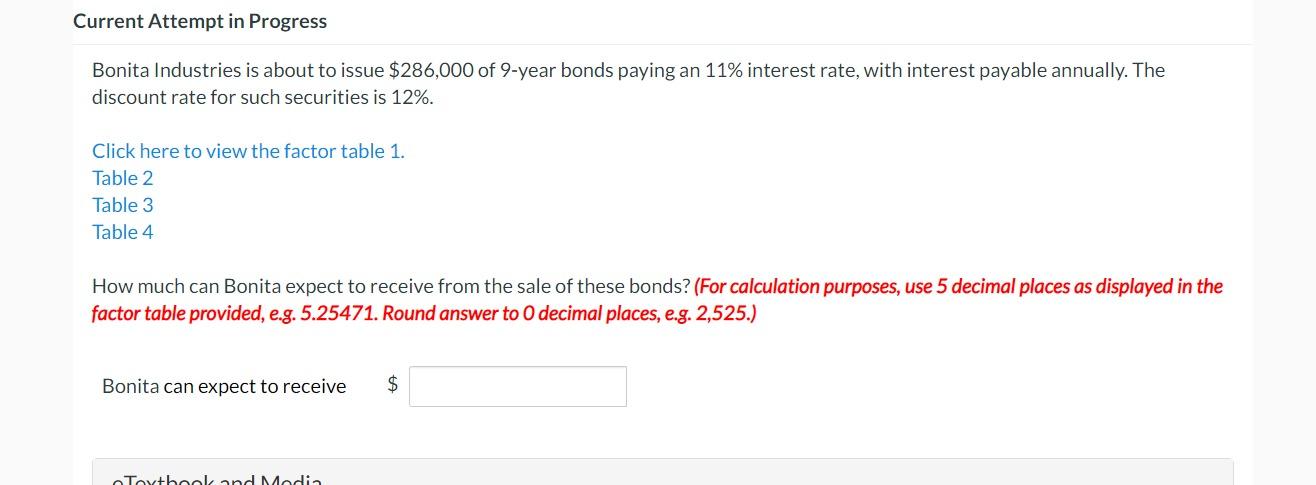 decimal places as displayed in the factor table provided. Round answer to